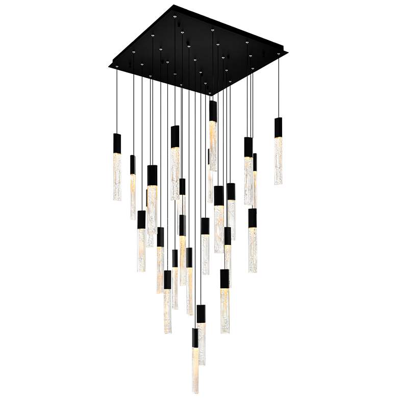 Image 1 Greta Integrated LED Black Chandelier
