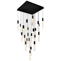 Greta Integrated LED Black Chandelier