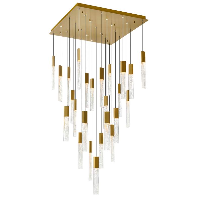 Image 1 Greta Integrated LED Brass Chandelier