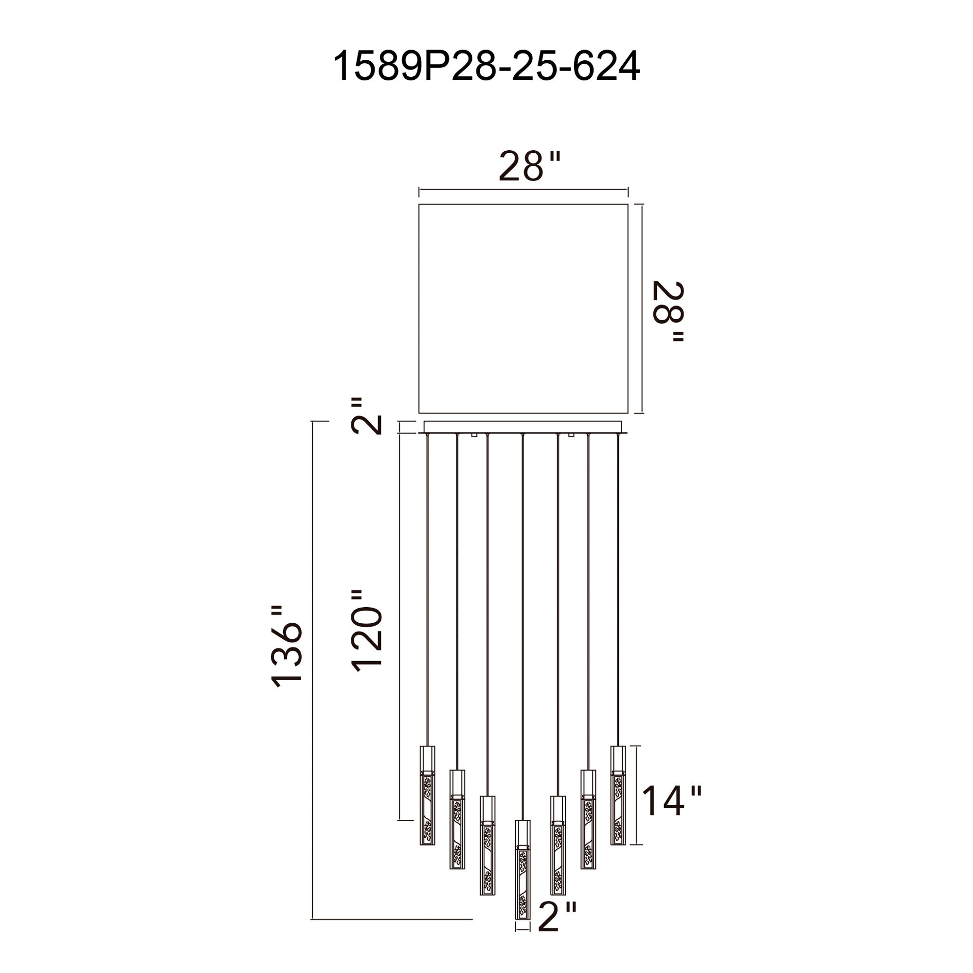 Image 6 Greta Integrated LED Brass Chandelier more views