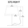 3_Gretchen 28" High Matte Black Round Base Table Lamp With White Shade more views