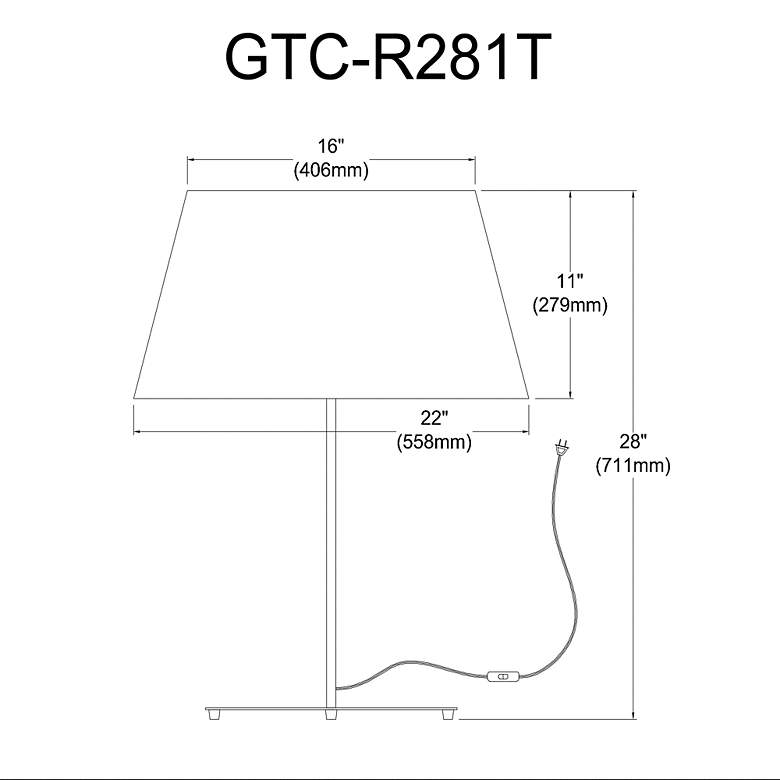 Image 2 Gretchen 28" High Matte White Round Base Table Lamp With White Shade more views