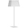 Gretchen 62.75" High Matte White Square Floor Lamp With White Shade
