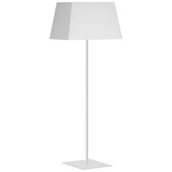 Gretchen 62.75" High Matte White Square Floor Lamp With White Shade