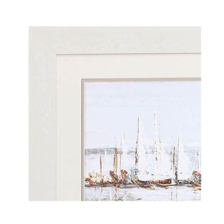 Image 4 Grey Ocean 19" Square 2-Piece Printed Framed Wall Art Set more views