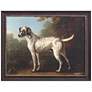 Grey Spotted Hound 46" Wide Framed Giclee Wall Art in scene