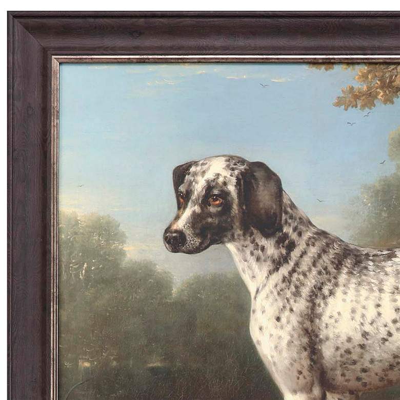 Image 4 Grey Spotted Hound 46 inch Wide Framed Giclee Wall Art more views