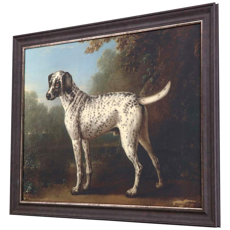 Image 6 Grey Spotted Hound 46" Wide Framed Giclee Wall Art more views