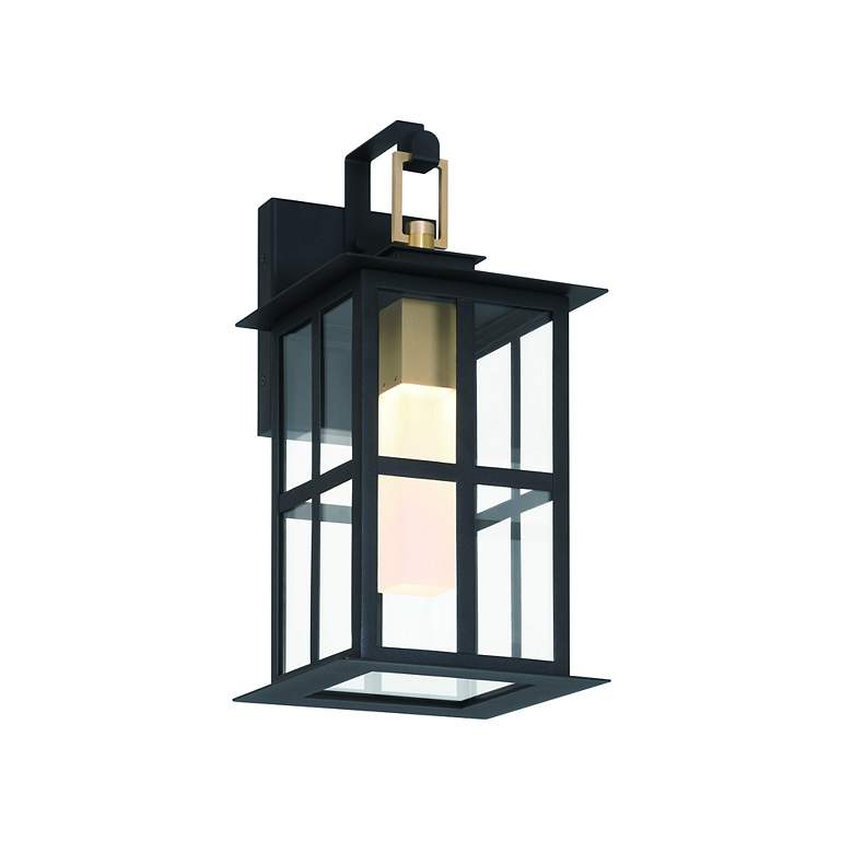 Image 3 Greyson 16" LED Sconce Brass and Black more views