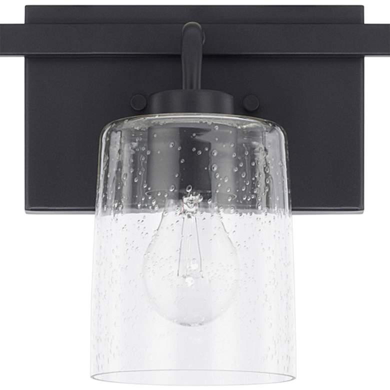 Image 3 Greyson 24 1/2 inch Wide Matte Black 3-Light Vanity Bath Light more views