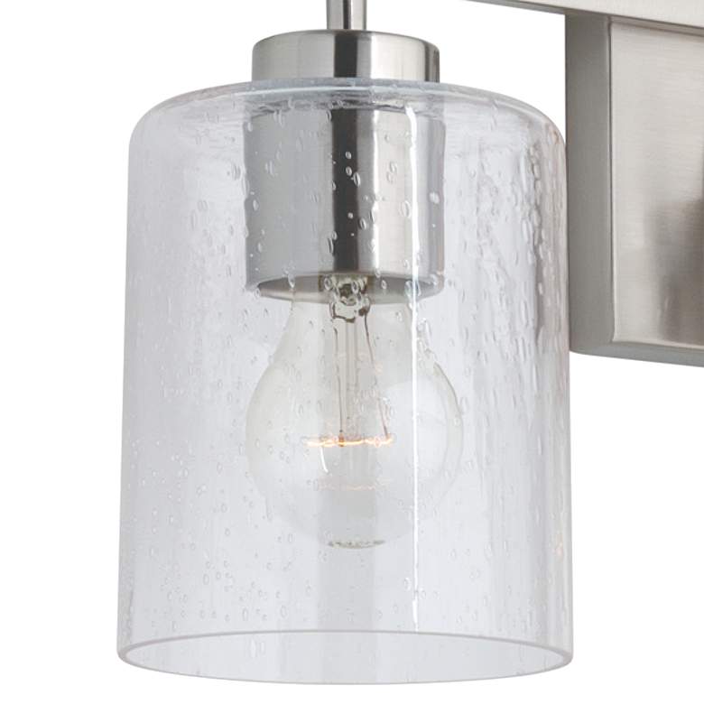 Image 2 Greyson 24 1/2"W Brushed Nickel 3-Light Vanity Bath Light more views