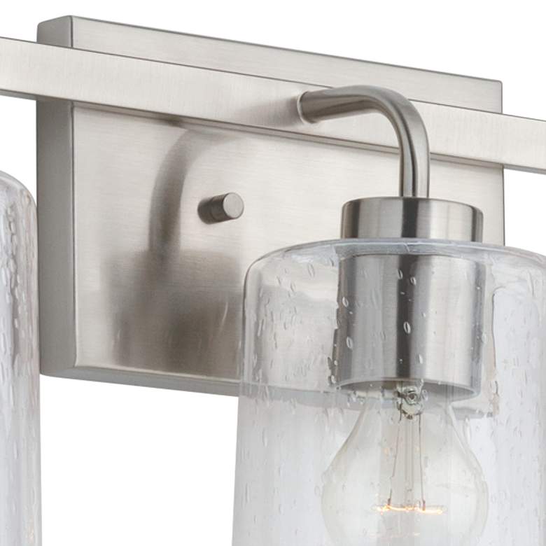 Image 3 Greyson 24 1/2 inchW Brushed Nickel 3-Light Vanity Bath Light more views