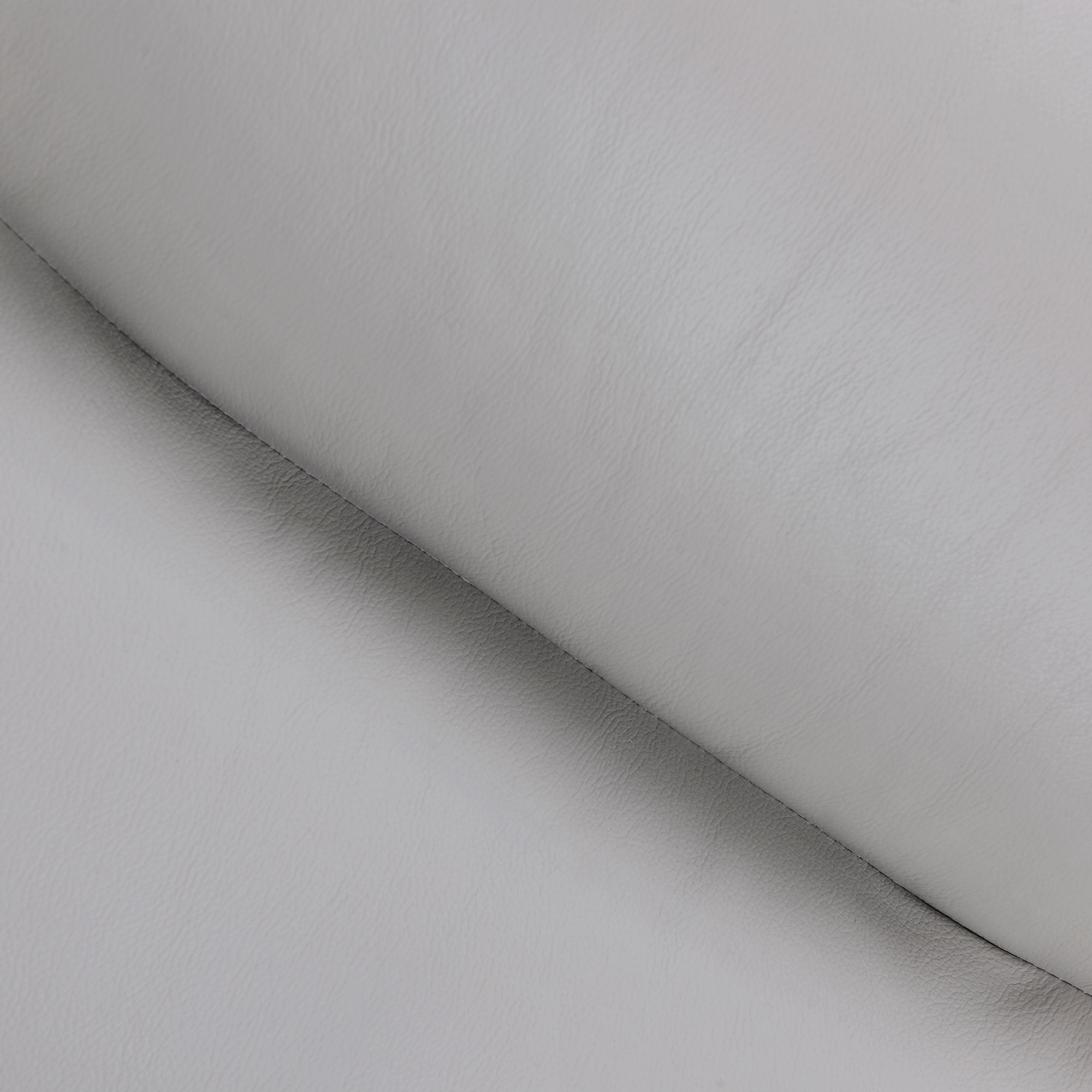 Greyson 83 in. Wide Sofa in Dove Gray Leather Upholstery