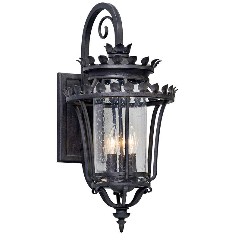 Image 1 Greystone 23" High Forged Iron Outdoor Wall Light