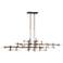 Grid 53.6" Wide Bronze Pendant