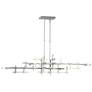 Grid 53.6" Wide Vintage Platinum Pendant