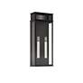 2_Gridley 22 1/4"H Textured Black 2-Light Outdoor Wall Light