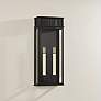 3_Gridley 22 1/4"H Textured Black 2-Light Outdoor Wall Light more views