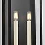 5_Gridley 22 1/4"H Textured Black 2-Light Outdoor Wall Light more views