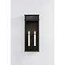 6_Gridley 22 1/4"H Textured Black 2-Light Outdoor Wall Light more views