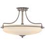Griffin Collection Antique Nickel 21" Wide Ceiling Light