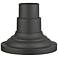 Griffin Textured Black Outdoor Pier Mount Adapter