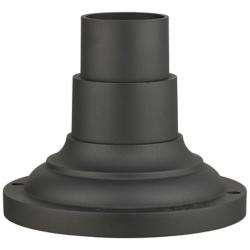 Griffin Textured Black Outdoor Pier Mount Adapter