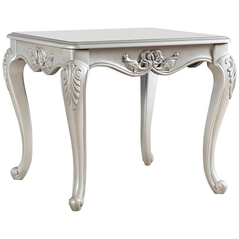Image 2 Griffith 26 1/2" Wide Champagne Cabriole Legs End Table
