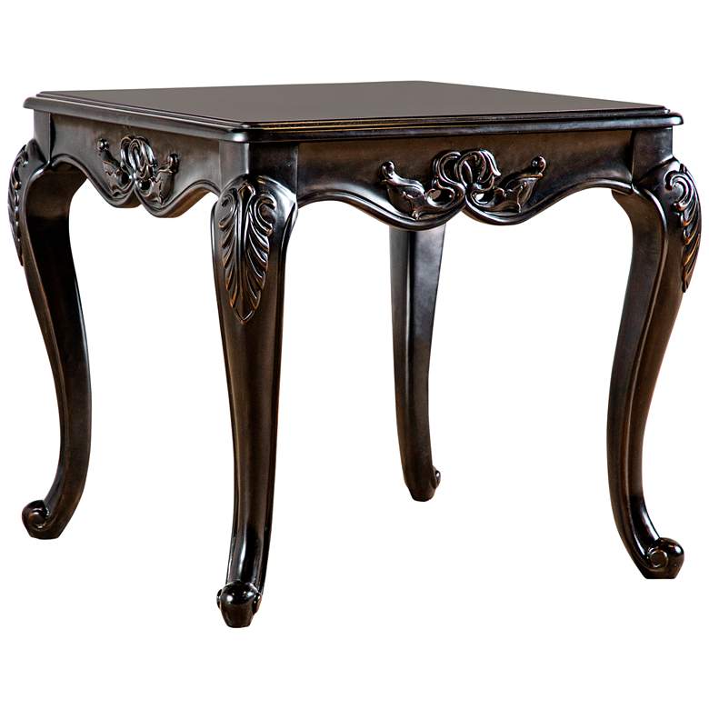 Image 2 Griffith 26 1/2" Wide Espresso Cabriole Legs End Table