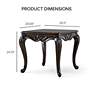 Griffith 26 1/2" Wide Espresso Cabriole Legs End Table