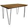 Griffith 48" Wide Elm Wood and Black Iron Dining Table