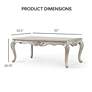 Griffith 53" Wide Champagne Cabriole Legs Coffee Table