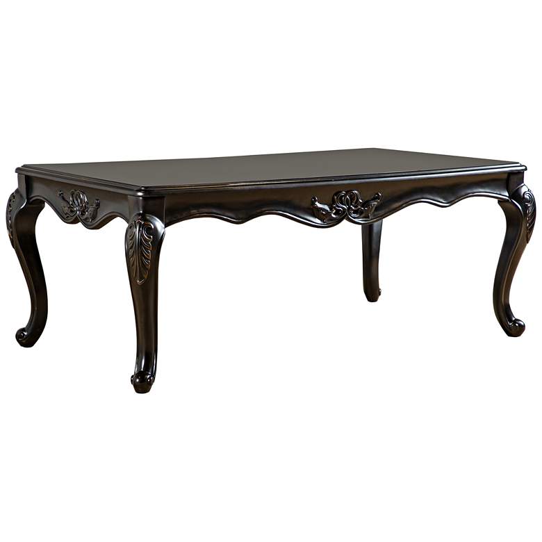 Image 2 Griffith 53" Wide Espresso Cabriole Legs Coffee Table