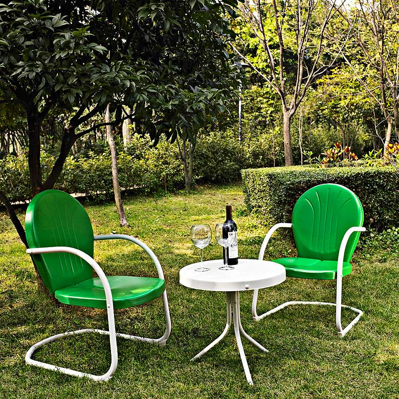 Image 1 Griffith Grasshopper Green 3-Piece Outdoor Seating Patio Set