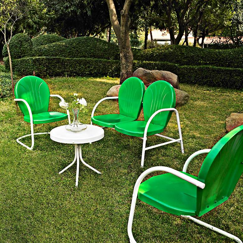 Image 1 Griffith Grasshopper Green 4-Piece Outdoor Seating Patio Set