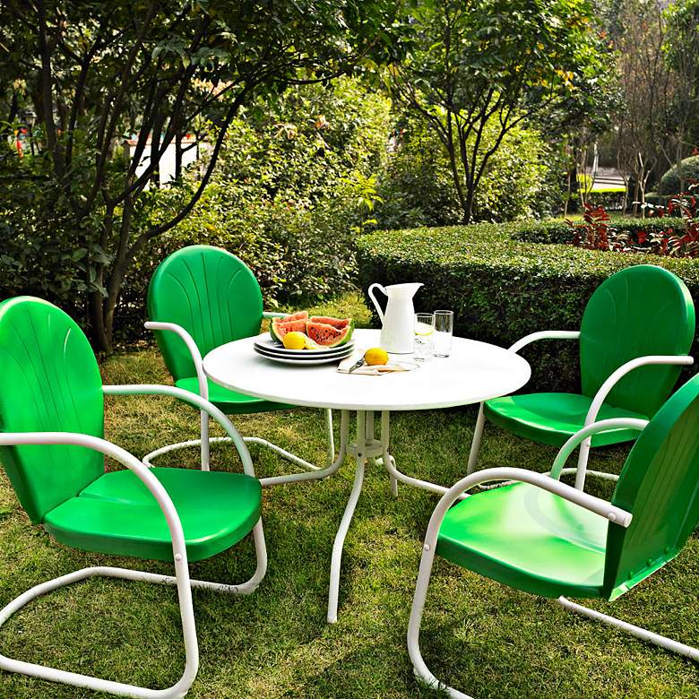 Griffith Grasshopper Green 5-Piece Outdoor Dining Set