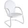Griffith Nostalgic Crisp White Metal Outdoor Chair - #7J735 | Lamps Plus