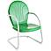 Griffith Nostalgic Grasshopper Green Metal Outdoor Chair