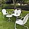 Griffith Nostalgic White 4-Piece Outdoor Seating Patio Set