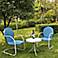 Griffith Sky Blue 3-Piece Outdoor Seating Patio Set