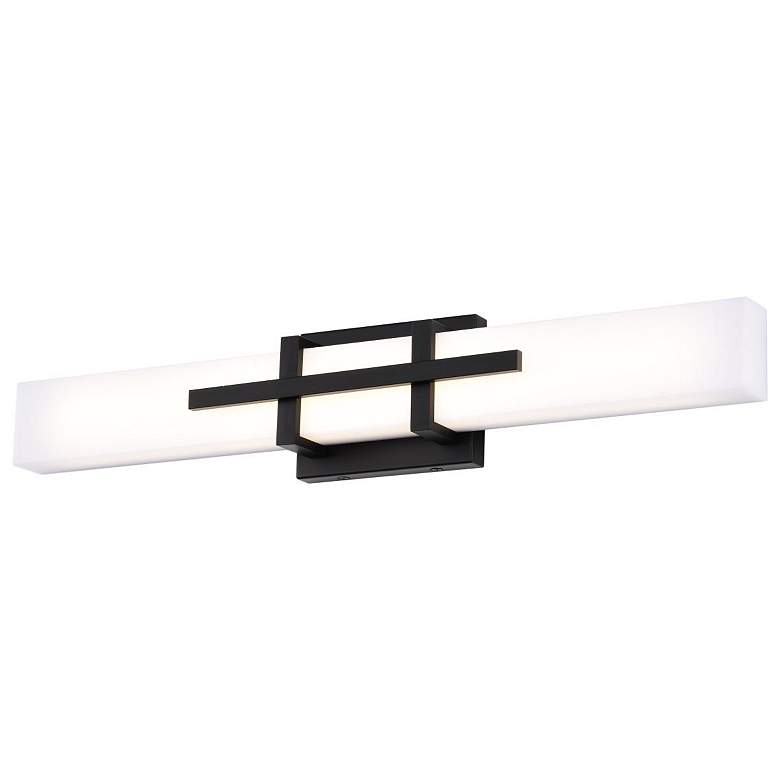 Image 4 Grill 24" Wide Aged Bronze LED Vanity Bath Light more views