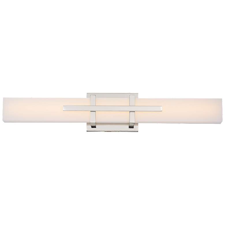 Image 1 Grill; Double LED Wall Sconce; Polished Nickel Finish