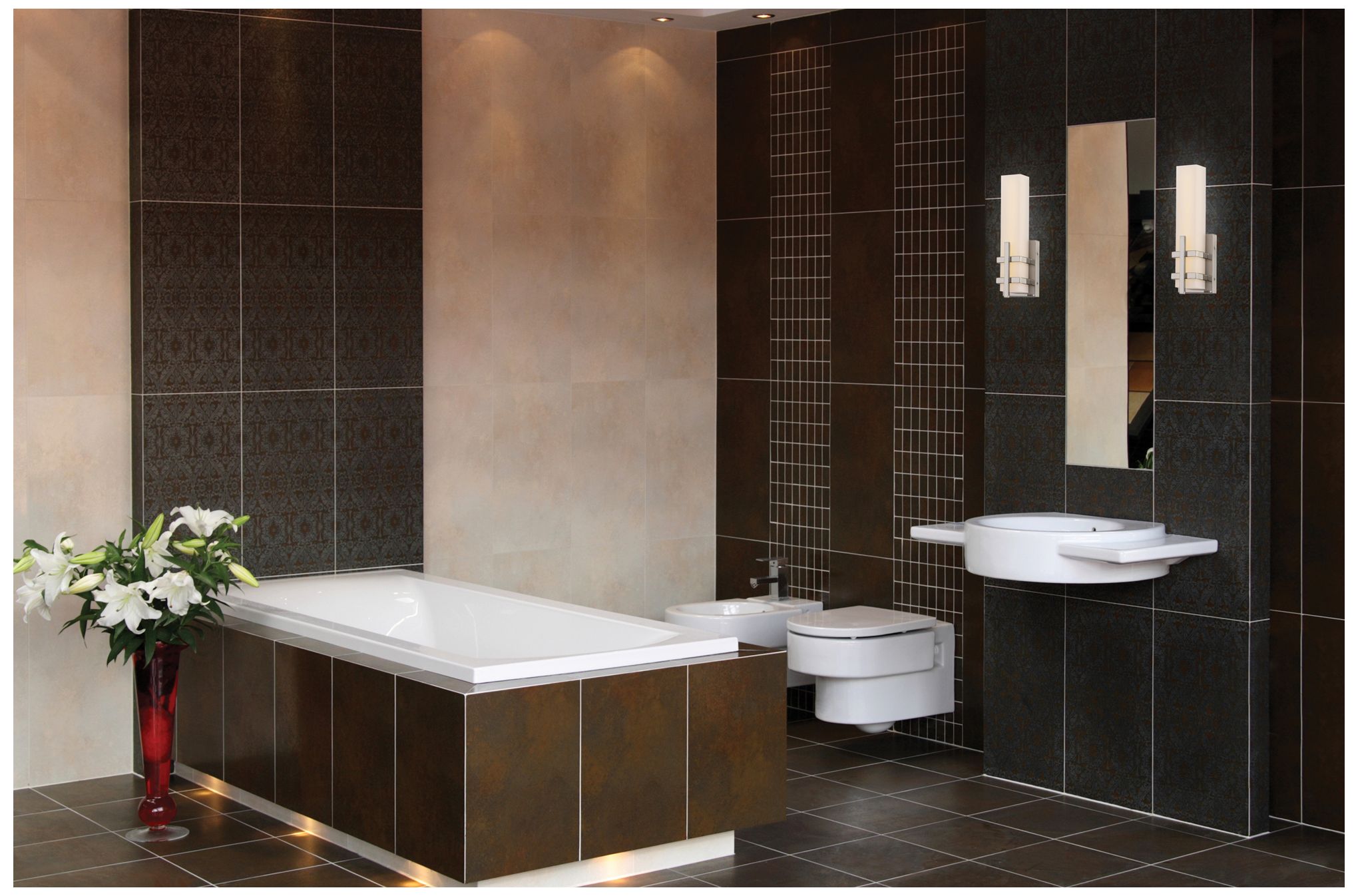 Image 2 Grill; Single LED Wall Sconce; Polished Nickel Finish more views