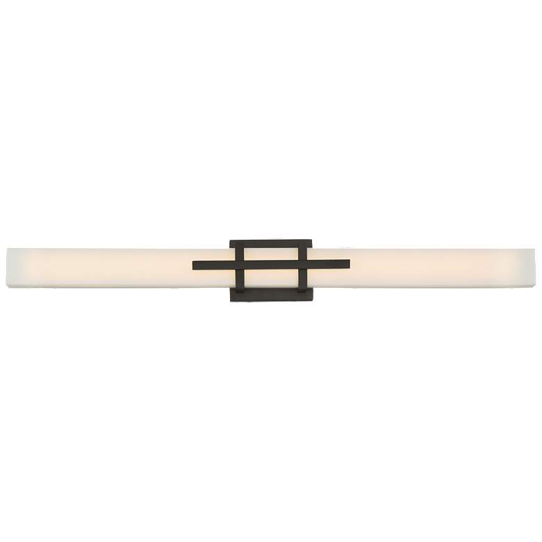 Image 1 Grill Triple LED Wall Sconce; Aged Bronze Finish; White Acrylic Lens