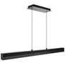 1_Grille 2.75"H x 46.88"W 1-Light Linear Pendant in Black