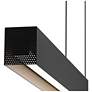 3_Grille 2.75"H x 46.88"W 1-Light Linear Pendant in Black more views