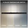 4_Grille 2.75"H x 46.88"W 1-Light Linear Pendant in Black more views