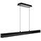 Grille 2.75"H x 46.88"W 1-Light Linear Pendant in Black