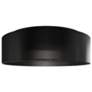 1_Grille 4.63"H x 18"W 1-Light Flush Mount in Black