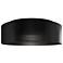 Grille 4.63"H x 18"W 1-Light Flush Mount in Black